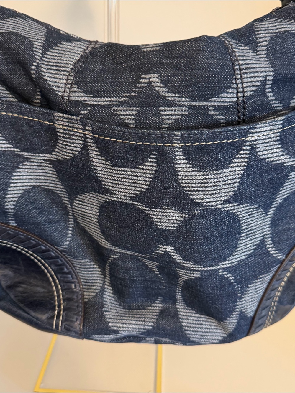 Coach Denim Poppy Hobo Bag - Picture 7 of 10
